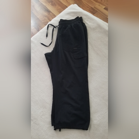 🩵 B2G1 EUC women's RBX loose fit athletic capri pants drawstring lightweight - Picture 2 of 8